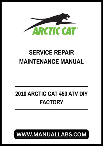 Unlock the full potential of your 2010 Arctic Cat 450 ATV with our comprehensive DIY Factory Service Repair Maintenance Manual in PDF format. This essential guide is designed for both novice and experienced mechanics, providing step-by-step instructions to help you tackle repairs and maintenance with confidence.