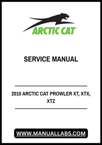 Unlock the full potential of your 2010 Arctic Cat Prowler XT, XTX, and XTZ with our comprehensive service manual in PDF format. This essential guide is designed to provide you with detailed instructions, diagrams, and troubleshooting tips to keep your vehicle running smoothly and efficiently.