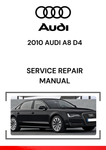The 2010 Audi A8 D4 Service Repair Manual is a comprehensive guide designed for owners, technicians, and mechanics to help maintain, repair, and troubleshoot various systems of the 2010 Audi A8 D4 model.