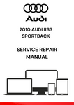 The 2010 Audi RS3 Sportback Service Repair Manual is a comprehensive guide designed to help owners and technicians maintain, repair, and troubleshoot various components of the 2010 Audi RS3 Sportback, a high-performance variant of Audi's A3 model.