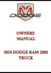 2010 DODGE RAM 2500 TRUCK OWNERS MANUAL - PDF