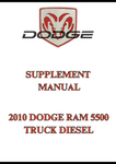 2010 DODGE RAM 5500 TRUCK DIESEL SUPPLEMENT MANUAL - PDF