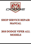 2010 DODGE VIPER ALL MODELS SHOP SERVICE REPAIR MANUAL - PDF