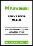 Unlock the full potential of your 2011-2013 Kawasaki Ultra 300X and Ultra 300LX Jet Ski with our comprehensive Service Repair Manual. This PDF file is your ultimate guide to maintaining and repairing your watercraft, ensuring it runs smoothly and efficiently for years to come.