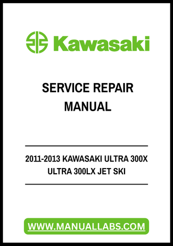 Unlock the full potential of your 2011-2013 Kawasaki Ultra 300X and Ultra 300LX Jet Ski with our comprehensive Service Repair Manual. This PDF file is your ultimate guide to maintaining and repairing your watercraft, ensuring it runs smoothly and efficiently for years to come.