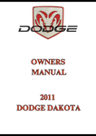 2011 DODGE DAKOTA OWNERS MANUAL - PDF
