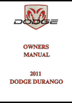 2011 DODGE DURANGO OWNERS MANUAL - PDF