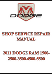 2011 DODGE RAM 1500-2500-3500-4500-5500 SHOP SERVICE REPAIR MANUAL - PDF