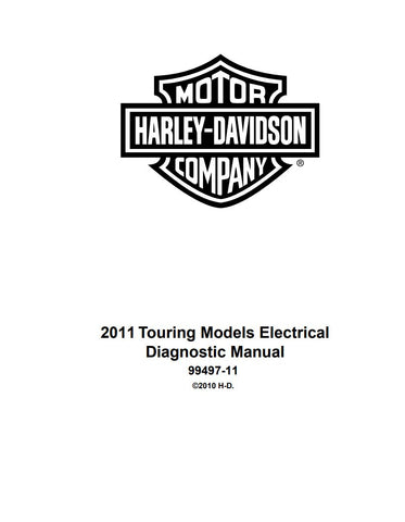 Unlock the full potential of your 2011 Harley-Davidson Touring models with the comprehensive Electrical Diagnostic Manual (99497-11). This essential PDF file provides detailed troubleshooting guides, wiring diagrams, and diagnostic procedures specifically designed for FLHR, FLHTCU, FLHX, FLTRX, FLTRU, and FLHTCUTG models. Whether you're a seasoned mechanic or a DIY enthusiast, this manual equips you with the knowledge to efficiently diagnose and resolve electrical issues, ensuring your ride remains in peak