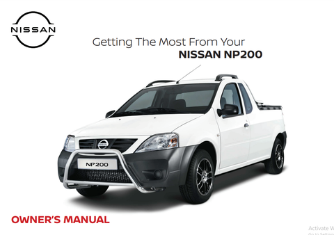 2011 Nissan NP200 bakkie Owner's Manual