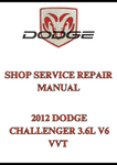 2012 DODGE CHALLENGER 3.6L V6 VVT SHOP SERVICE REPAIR MANUAL - PDF