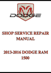 2013-2016 DODGE RAM 1500 SHOP SERVICE REPAIR MANUAL - PDF