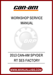 DON'T MISS OUT ON THE OPPORTUNITY TO ENHANCE YOUR OWNERSHIP EXPERIENCE. DOWNLOAD THE 2013 CAN-AM SPYDER RT SE5 FACTORY WORKSHOP SERVICE MANUAL TODAY AND TAKE CONTROL .