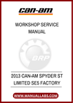DON’T LEAVE YOUR SPYDER’S PERFORMANCE TO CHANCE. EQUIP YOURSELF WITH THE KNOWLEDGE AND EXPERTISE FOUND IN THIS SERVICE MANUAL, AND KEEP YOUR RIDE IN PEAK CONDITION.