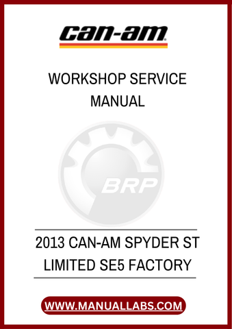 DON’T LEAVE YOUR SPYDER’S PERFORMANCE TO CHANCE. EQUIP YOURSELF WITH THE KNOWLEDGE AND EXPERTISE FOUND IN THIS SERVICE MANUAL, AND KEEP YOUR RIDE IN PEAK CONDITION.
