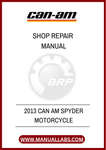 DON'T LET MECHANICAL ISSUES HOLD YOU BACK FROM ENJOYING YOUR RIDE. EQUIP YOURSELF WITH THE KNOWLEDGE AND TOOLS YOU NEED TO KEEP YOUR CAN-AM SPYDER IN PEAK CONDITION