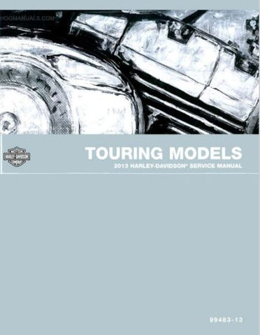 Unlock the full potential of your 2013 Harley-Davidson Touring models with the comprehensive Service Manual 99482-13. This PDF file is your ultimate guide to maintaining and servicing your Road King, Street Glide, Electra Glide Ultra, and Road Glide. Packed with detailed diagrams, step-by-step instructions, and essential troubleshooting tips, this manual ensures you have everything you need to keep your bike running smoothly and efficiently. Whether you're a seasoned mechanic or a DIY enthusiast, this