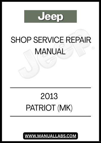 UNLOCK THE FULL POTENTIAL OF YOUR 2013 JEEP PATRIOT WITH OUR COMPREHENSIVE SHOP SERVICE REPAIR MANUAL. THIS ESSENTIAL GUIDE IS DESIGNED TO PROVIDE YOU WITH DETAILED INSTRUCTIONS AND INSIGHTS, ENSURING THAT YOU CAN TACKLE ANY REPAIR OR MAINTENANCE TASK WITH CONFIDENCE. FROM ENGINE DIAGNOSTICS TO ELECTRICAL SYSTEMS, EVERY ASPECT OF YOUR VEHICLE IS COVERED.