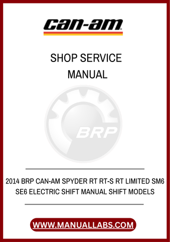 UNLOCK THE FULL POTENTIAL OF YOUR 2014 BRP CAN-AM SPYDER RT WITH OUR COMPREHENSIVE SHOP SERVICE MANUAL. THIS PDF FILE IS DESIGNED SPECIFICALLY FOR THE RT, RT-S, AND RT LIMITED MODELS