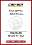 DON'T LET MINOR ISSUES TURN INTO MAJOR HEADACHES. INVEST IN THE 2014 CAN-AM SPYDER RT / RT-S SHOP SERVICE REPAIR MANUAL TODAY AND KEEP YOUR RIDE IN PEAK CONDITION. 