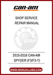 
DON'T LET MINOR ISSUES TURN INTO MAJOR PROBLEMS. INVEST IN THE 2015-2016 CAN-AM SPYDER SHOP SERVICE REPAIR MANUAL TODAY AND TAKE CONTROL OF YOUR MAINTENANCE ROUTINE.