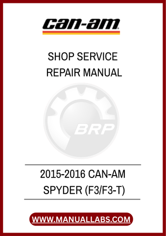 
DON'T LET MINOR ISSUES TURN INTO MAJOR PROBLEMS. INVEST IN THE 2015-2016 CAN-AM SPYDER SHOP SERVICE REPAIR MANUAL TODAY AND TAKE CONTROL OF YOUR MAINTENANCE ROUTINE.