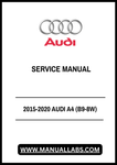 Unlock the full potential of your 2015-2020 Audi A4 (B9-8W) with our comprehensive Service Manual in PDF format. This essential guide provides detailed instructions and specifications, ensuring you have everything you need for maintenance and repairs at your fingertips.