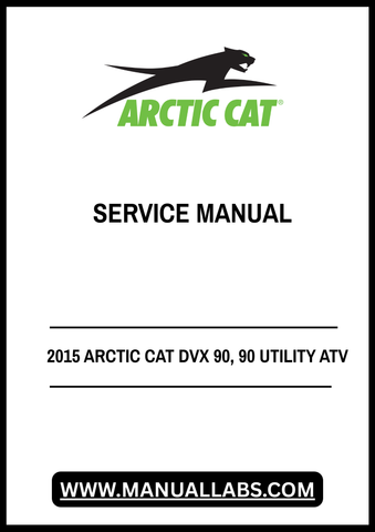 Unlock the full potential of your 2015 Arctic Cat DVX 90 with our comprehensive Utility ATV Service Manual. This PDF file is an essential resource for both novice and experienced mechanics, providing detailed instructions and diagrams to ensure your ATV runs smoothly and efficiently.
