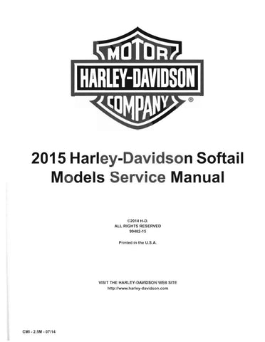 Unlock the full potential of your 2015 Harley-Davidson Softail with the comprehensive Service Manual (Part Number: 2099482-15). This PDF file is your ultimate guide to maintaining and repairing your Heritage Classic, Fat Boy, Breakout, Deluxe, and Fat Boy Lo models. Packed with detailed diagrams, step-by-step instructions, and essential troubleshooting tips, this manual ensures you have everything you need to keep your bike running smoothly and efficiently. Whether you're a seasoned mechanic or a DIY