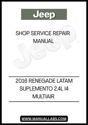 DISCOVER THE ULTIMATE RESOURCE FOR MAINTAINING YOUR 2016 JEEP RENEGADE WITH THE LATAM SUPPLEMENT 2.4L I4 MULTIAIR SHOP SERVICE REPAIR MANUAL. THIS COMPREHENSIVE GUIDE IS DESIGNED SPECIFICALLY FOR JEEP ENTHUSIASTS AND PROFESSIONALS ALIKE, PROVIDING DETAILED INSTRUCTIONS AND INSIGHTS TO KEEP YOUR VEHICLE RUNNING SMOOTHLY.