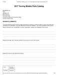 Unlock the full potential of your ride with the 2017 Harley-Davidson Touring Parts Catalog Manual (94000406A) in PDF format. This comprehensive guide is your go-to resource for finding the right parts and accessories tailored specifically for your touring motorcycle. With detailed diagrams and part numbers, you can easily navigate through the extensive selection to enhance performance and style. Whether you're a seasoned rider or a new enthusiast, this manual ensures you have everything you need to keep you