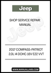UNLOCK THE FULL POTENTIAL OF YOUR 2017 JEEP COMPASS OR PATRIOT WITH OUR COMPREHENSIVE 2.0L I4 DOHC 16V E22 VVT SHOP SERVICE REPAIR MANUAL. THIS ESSENTIAL GUIDE IS DESIGNED FOR BOTH DIY ENTHUSIASTS AND PROFESSIONAL MECHANICS, PROVIDING DETAILED INSTRUCTIONS AND INSIGHTS TO KEEP YOUR VEHICLE RUNNING SMOOTHLY.