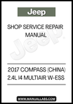 2017 JEEP COMPASS (CHINA) 2.4L I4 MULTIAIR W-ESS SHOP SERVICE REPAIR MANUAL - PDFUNLOCK THE FULL POTENTIAL OF YOUR 2017 JEEP COMPASS WITH THE COMPREHENSIVE SHOP SERVICE REPAIR MANUAL. THIS ESSENTIAL GUIDE IS DESIGNED SPECIFICALLY FOR THE CHINA MODEL, FEATURING DETAILED INSTRUCTIONS AND DIAGRAMS THAT MAKE MAINTENANCE AND REPAIRS STRAIGHTFORWARD AND EFFICIENT. WHETHER YOU'RE A SEASONED MECHANIC OR A DIY ENTHUSIAST, THIS MANUAL IS YOUR GO-TO RESOURCE FOR KEEPING YOUR VEHICLE IN TOP CONDITION