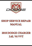 2018 DODGE CHARGER 3.6L V6 VVT SHOP SERVICE REPAIR MANUAL - PDF