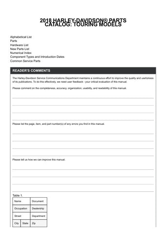 Discover the ultimate resource for Harley-Davidson enthusiasts with the 2018 Harley-Davidson Touring Parts Catalog Manual (9400443) in PDF format. This comprehensive guide features detailed diagrams, part numbers, and specifications for all touring models, making it easy to find the exact components you need for maintenance or upgrades. Whether you're a seasoned mechanic or a DIY rider, this manual is an essential tool to ensure your bike runs smoothly and looks its best. Don't miss out on the chance to