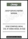 UNLOCK THE FULL POTENTIAL OF YOUR 2018 JEEP COMPASS WITH OUR COMPREHENSIVE 2.0L I4 TURBO DIESEL SHOP SERVICE REPAIR MANUAL. THIS ESSENTIAL GUIDE IS DESIGNED FOR BOTH SEASONED MECHANICS AND DIY ENTHUSIASTS, PROVIDING DETAILED INSTRUCTIONS AND INSIGHTS TO KEEP YOUR VEHICLE RUNNING SMOOTHLY.&nbsp;