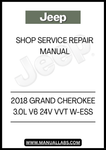 UNLOCK THE FULL POTENTIAL OF YOUR 2018 JEEP GRAND CHEROKEE WITH THE COMPREHENSIVE 3.0L V6 24V VVT W-ESS SERVICE &amp; REPAIR MANUAL. THIS ESSENTIAL GUIDE IS DESIGNED FOR BOTH SEASONED MECHANICS AND DIY ENTHUSIASTS, PROVIDING DETAILED INSTRUCTIONS AND INSIGHTS TO KEEP YOUR VEHICLE RUNNING SMOOTHLY.