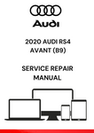 
The 2020 Audi RS4 Avant (B9) Service Repair Manual is a comprehensive guide provided by Audi to help mechanics and technicians diagnose and repair problems with the 2020 Audi RS4 Avant (B9) model.