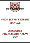 2020 DODGE CHALLENGER 3.6L V6 VVT SHOP SERVICE REPAIR MANUAL - PDF