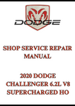 2020 DODGE CHALLENGER 6.2L V8 SUPERCHARGED HO SHOP SERVICE REPAIR MANUAL - PDF