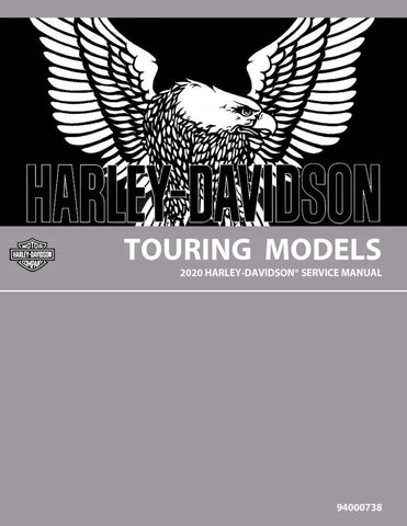 Unlock the full potential of your 2020 Harley-Davidson Touring models, including the Road King, Street Glide, Road Glide, Electra Glide Ultra Classic, and Road Glide Ultra, with the comprehensive Service Manual (Part No. 94000738). This PDF file is your ultimate guide to maintenance and repair, featuring detailed diagrams, step-by-step instructions, and essential troubleshooting tips. Whether you're a seasoned mechanic or a DIY enthusiast, this manual ensures you have the knowledge and confidence to keep