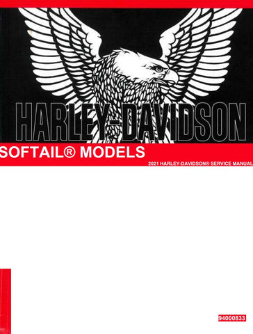 Unlock the full potential of your 2021 Harley-Davidson Softail with the comprehensive Service Manual (94000833) in PDF format. This essential guide covers the Street Bob, Low Rider, Slim, Fat Boy, Heritage, and Breakout models, providing you with detailed maintenance instructions, troubleshooting tips, and repair procedures. Whether you're a seasoned mechanic or a DIY enthusiast, this manual ensures you have the knowledge and confidence to keep your bike running smoothly and efficiently. Don't miss out on