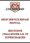2022 DODGE CHALLENGER 6.2L V8 SUPERCHARGED SHOP SERVICE REPAIR MANUAL - PDF