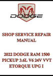 2022 DODGE RAM 1500 PICKUP 3.6L V6 24V VVT ETORQUE UPG I SHOP SERVICE REPAIR MANUAL - PDF
