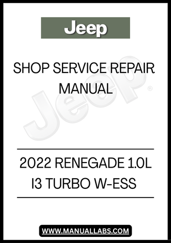 UNLOCK THE FULL POTENTIAL OF YOUR 2022 JEEP RENEGADE WITH OUR COMPREHENSIVE 1.0L I3 TURBO W-ESS SHOP SERVICE REPAIR MANUAL IN PDF FORMAT. THIS ESSENTIAL GUIDE IS DESIGNED FOR BOTH DIY ENTHUSIASTS AND PROFESSIONAL MECHANICS, PROVIDING DETAILED INSTRUCTIONS AND INSIGHTS TO KEEP YOUR VEHICLE RUNNING SMOOT