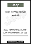 UNLOCK THE FULL POTENTIAL OF YOUR 2022 JEEP RENEGADE WITH OUR COMPREHENSIVE SHOP SERVICE REPAIR MANUAL IN PDF FORMAT. THIS ESSENTIAL GUIDE IS SPECIFICALLY DESIGNED FOR THE 1.6L I4 B ECO TURBO DIESEL W-ESS MODEL, PROVIDING YOU WITH DETAILED INSIGHTS AND STEP-BY-STEP INSTRUCTIONS FOR MAINTENANCE AND REPAIRS.