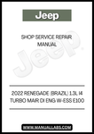 DISCOVER THE ULTIMATE RESOURCE FOR MAINTAINING YOUR 2022 JEEP RENEGADE WITH THE COMPREHENSIVE SHOP SERVICE REPAIR MANUAL. THIS MANUAL IS SPECIFICALLY DESIGNED FOR THE BRAZILIAN MODEL FEATURING THE EFFICIENT 1.3L I4 TURBO MAIR DI ENGINE WITH ESS E100, ENSURING YOU HAVE ALL THE INFORMATION YOU NEED AT YOUR FINGERTIPS.