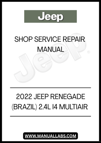 UNLOCK THE FULL POTENTIAL OF YOUR 2022 JEEP RENEGADE WITH OUR COMPREHENSIVE SHOP SERVICE REPAIR MANUAL. THIS PDF GUIDE IS SPECIFICALLY DESIGNED FOR THE BRAZILIAN MODEL FEATURING THE ROBUST 2.4L I4 MULTIAIR ENGINE, ENSURING YOU HAVE THE MOST RELEVANT AND DETAILED INFORMATION AT YOUR FINGERTIPS.