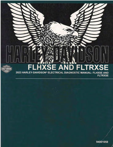 Unlock the full potential of your 2023 Harley-Davidson FLHXSE and FLTRXSE with the comprehensive Electrical Diagnostic Manual (94001058) in PDF format. This essential guide provides detailed troubleshooting procedures, wiring diagrams, and diagnostic tips to ensure your motorcycle runs smoothly and efficiently. Whether you're a seasoned mechanic or a passionate DIY enthusiast, this manual is your go-to resource for maintaining and repairing your bike's electrical systems. Invest in your ride's longevity and