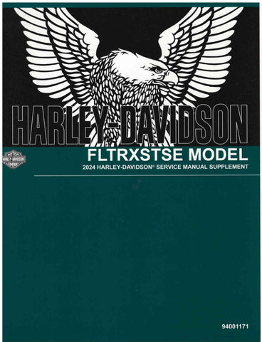 Unlock the full potential of your 2024 Harley-Davidson FLTRXSTSE with the comprehensive Supplement Service Manual (94001171) in PDF format. This essential guide provides detailed instructions, diagrams, and troubleshooting tips to ensure your motorcycle runs smoothly and efficiently. Whether you're a seasoned mechanic or a DIY enthusiast, this manual is your go-to resource for maintenance and repairs, helping you keep your ride in top condition. Don't miss out on the opportunity to enhance your ownership